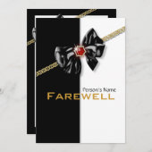 Ruhestand Party Ruhestand Abschied CUSTOMIZE Einladung (Vorne/Hinten)