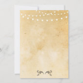 Ruhestand Party Rustikale Ermüdung Vintage Einladu Einladung (Rückseite)