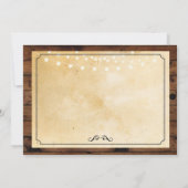 Ruhestand Party Vintage Papieraufhängung Holz Einl Einladung (Rückseite)