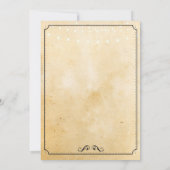 Ruhestand Party Vintage Ruhedpapiereinladung Einladung (Rückseite)