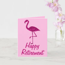 Ruhestand pink flamingo Benutzerdefinierter Text G