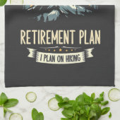 Ruhestand Plan Wandern Sonnenschein Vater Im Freie Geschirrtuch (Gefaltet)