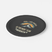 Ruhestand Plan Wandern Sonnenschein Vater Im Freie Pappteller (Schrägansicht)