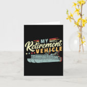 Ruhestand Pontoon Boat Captain I Old Man Pontoon Karte (Gelbe Blume)