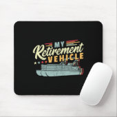 Ruhestand Pontoon Boat Captain I Old Man Pontoon Mousepad (Mit Mouse)
