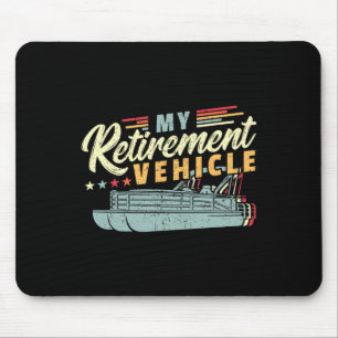 Ruhestand Pontoon Boat Captain I Old Man Pontoon Mousepad