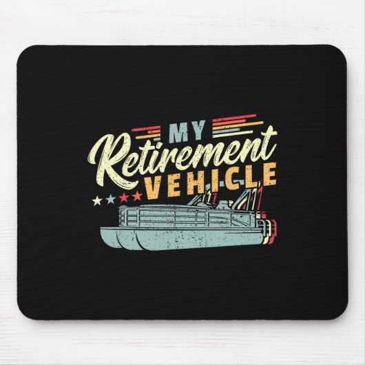 Ruhestand Pontoon Boat Captain I Old Man Pontoon Mousepad (Vorne)