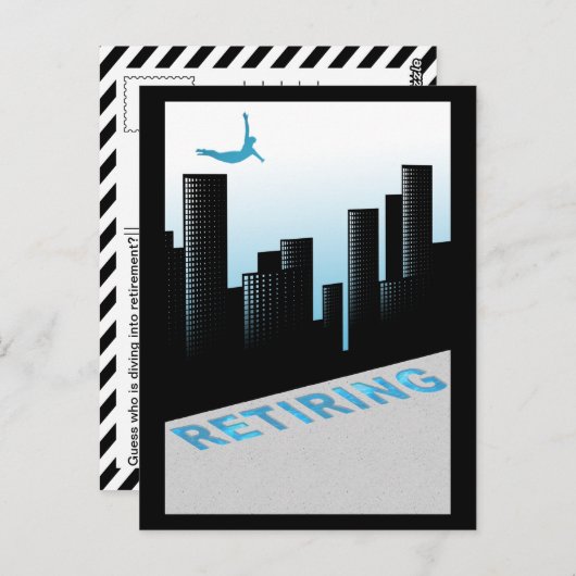 Ruhestand Postkarte (Vorne/Hinten)