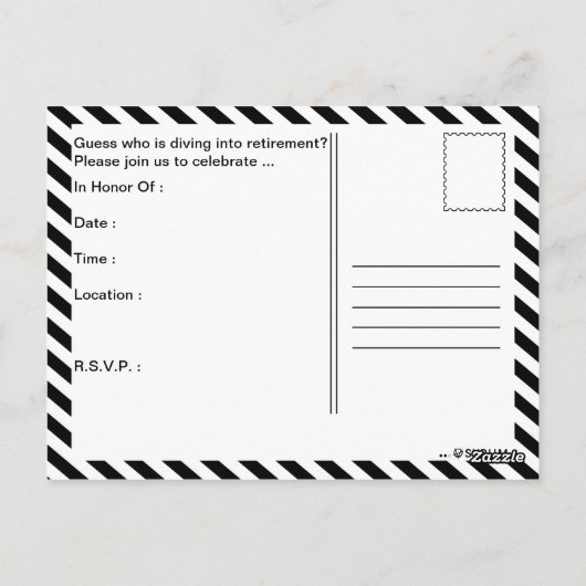 Ruhestand Postkarte (Rückseite)