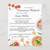 Ruhestand Potluck Einladung Flyer (Vorne)