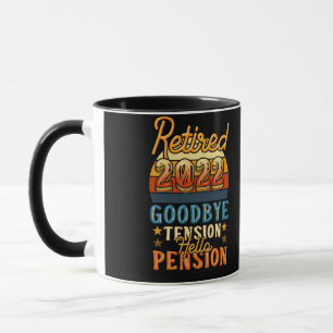Ruhestand Rentner Auf Wiedersehen Anspannung Hallo Tasse