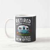 Ruhestand Rentner Lustig Camper Camping  Kaffeetasse (Links)