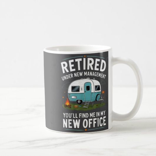 Ruhestand Rentner Lustig Camper Camping  Kaffeetasse (Rechts)