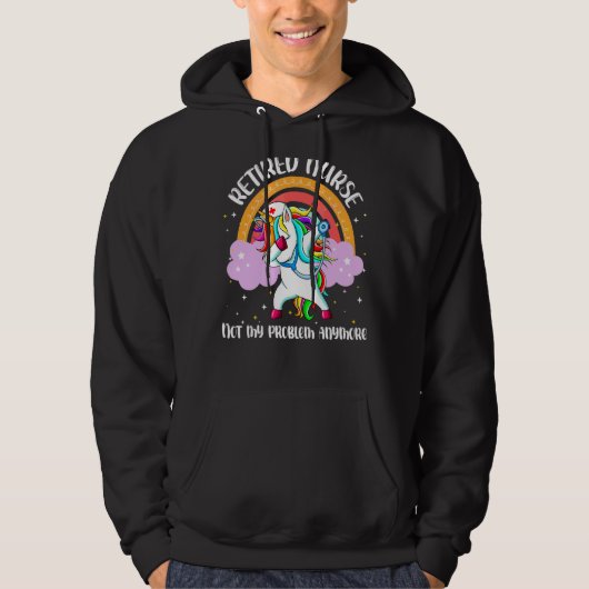 Ruhestand Rn Nursing Magical Unicorn Regenbogen Hoodie (Vorderseite)
