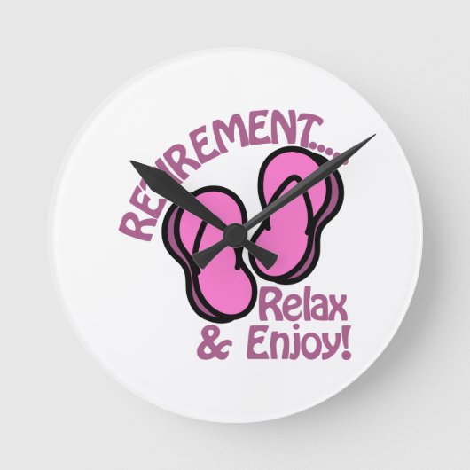 Ruhestand Runde Wanduhr (Vorderseite)