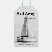 Ruhestand Sail Away Sailboat formell Geschenkanhänger (Rückseite)