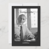 Ruhestand Save the Date Modernes Magazin Einladung (Rückseite)