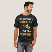 Ruhestand Saxophon T-Shirt (Vorne ganz)