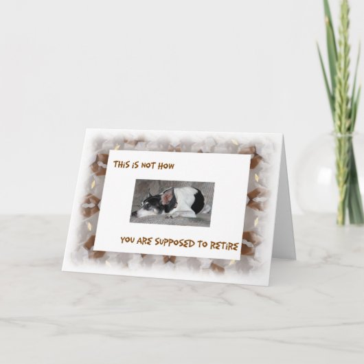 Ruhestand, Schlafzimmerbild Karte (Vorderseite)