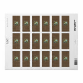 Ruhestand Schokolade Mini Candy Wrapper Adressaufkleber (Vorne)