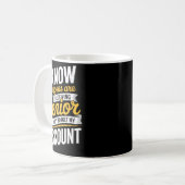 Ruhestand Senior lustiger älterer Spruch Kaffeetasse (Vorderseite Links)