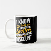 Ruhestand Senior lustiger älterer Spruch Kaffeetasse (Links)