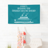 Ruhestand Smooth Sailing Cruise Ship Party Banner (Insitu)