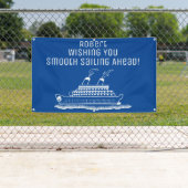 Ruhestand Smooth Sailing Cruise Ship Party Banner (Insitu)