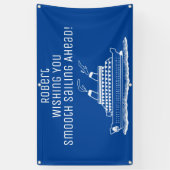 Ruhestand Smooth Sailing Cruise Ship Party Banner (Vertikal)