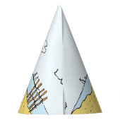 Ruhestand | Snoopy & Woodstock am Strand Partyhütchen (Rückseite)