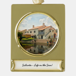 Ruhestand: Solivita Village Centre Kissimmee FL Banner-Ornament Gold
