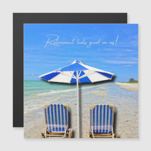 Ruhestand steht uns gut! Sanibel Island Strand Magnetkarte