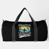 Ruhestand: Surfen und Sonnenuntergänge Duffle Bag (Rückseite)