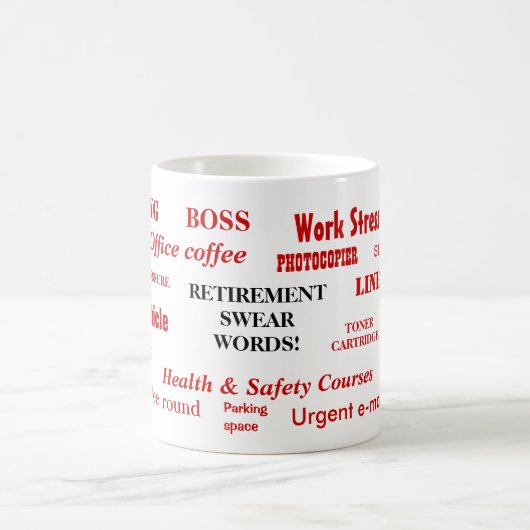 Ruhestand Swear Words Funny Retirement Geschenk Wi Kaffeetasse (Mittel)