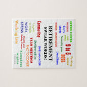Ruhestand Swear Words! Funny Retirement Joge Puzzle (Horizontal)