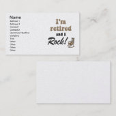 Ruhestand Telefonnummerkarte (Vorne/Hinten)