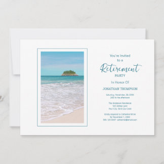 Ruhestand Tropical Beach Themenwelt Party Einladun Einladung