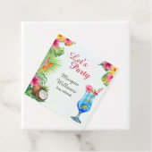 Ruhestand Tropical Summer Dine & Cocktail Party Geschenkanhänger (Beispiel)