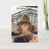 Ruhestand über Time Kimber Cat Karte (Vorderseite)