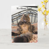 Ruhestand über Time Kimber Cat Karte (Gelbe Blume)