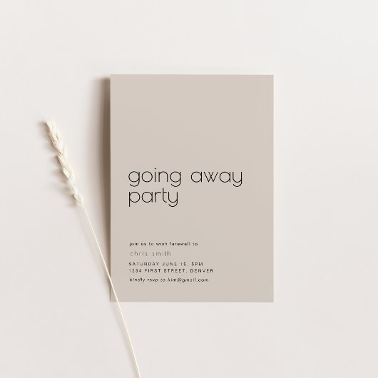 Ruhestand, Umzug, Party zur Umsiedlung Einladung