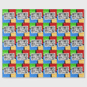 Ruhestand und bereit zum Entspannen, sonnige Pensi Geschenkpapier (Flach)