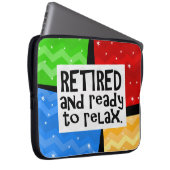 Ruhestand und bereit zum Entspannen, sonnige Pensi Laptopschutzhülle (Vorne Rechts)