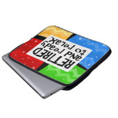 Ruhestand und bereit zum Entspannen, sonnige Pensi Laptopschutzhülle (Vorne Knopf)