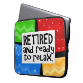 Ruhestand und bereit zum Entspannen, sonnige Pensi Laptopschutzhülle (Vorderseite Links)