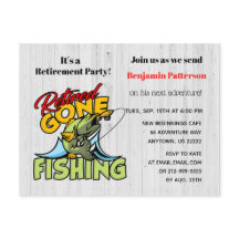 Ruhestand und Gone Fishing Retirement Party