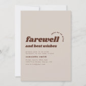 Ruhestand und Party für Abschied- und Begehren Einladung (Vorderseite)