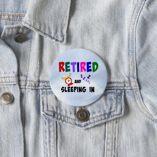 Ruhestand und Schlafen in Button (Beispiel)