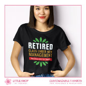 Ruhestand unter dem neuen Management-Lehrer-Rente T-Shirt