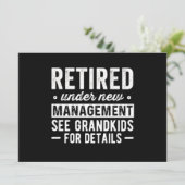 Ruhestand unter der neuen Leitung siehe Großkinder Ankündigung (Stehend Vorderseite)